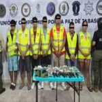 Detienen a ocho con drogas y armas en operativos en Tabasco
