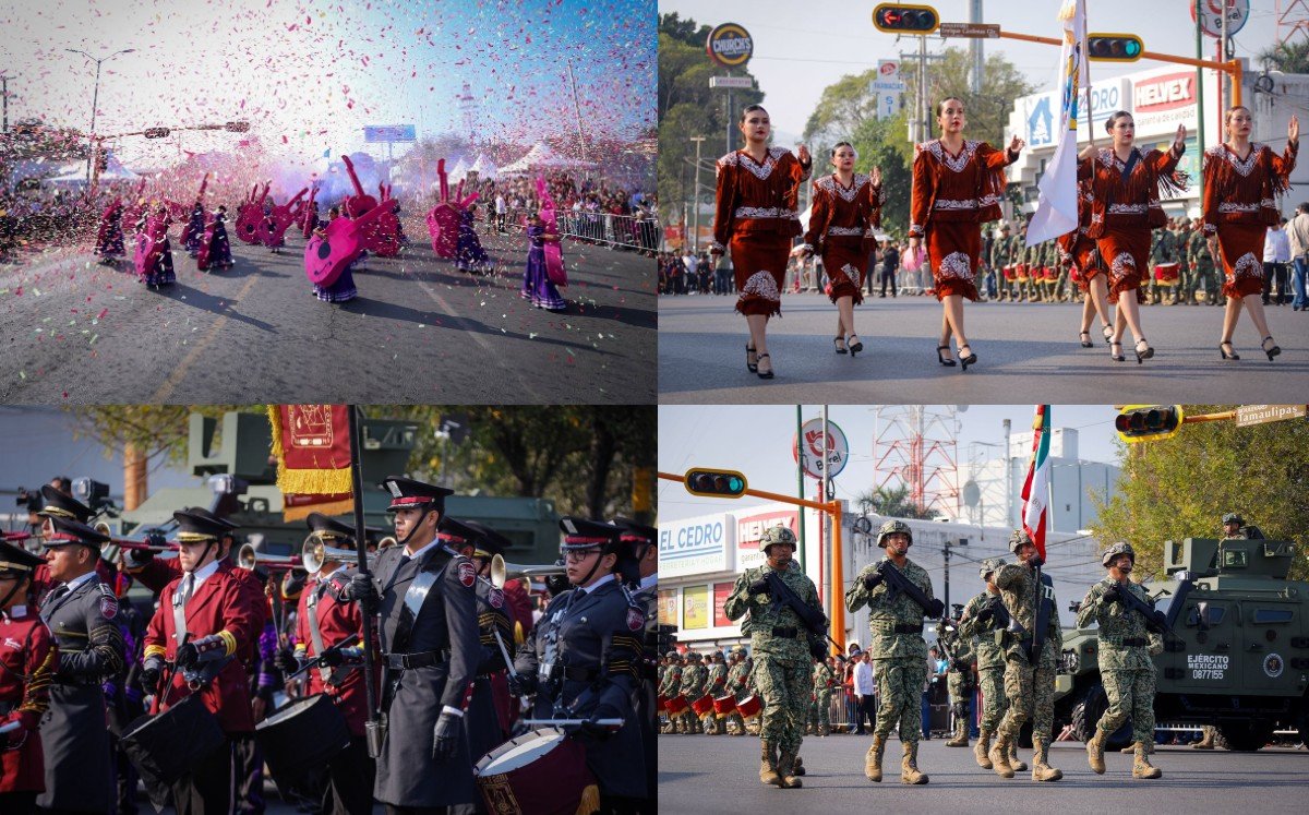Ciudad Victoria celebra 115 años de la Revolución Mexicana con desfile