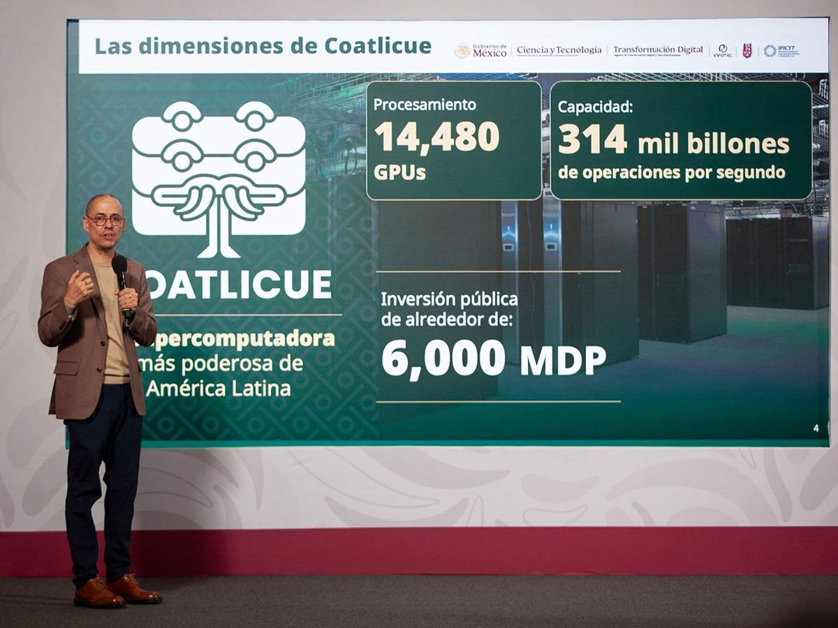 México anuncia Coatlicue, su supercomputadora más potente y pública