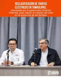 La reclasificación de las tarifas eléctricas en Tamaulipas avanza con sustento técnico y, de concretarse, aplicaría de manera general para todos los municipios del estado, informaron autoridades estatales.