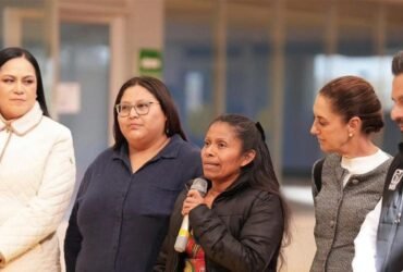 Sheinbaum visita centro infantil del IMSS en Ciudad Juárez