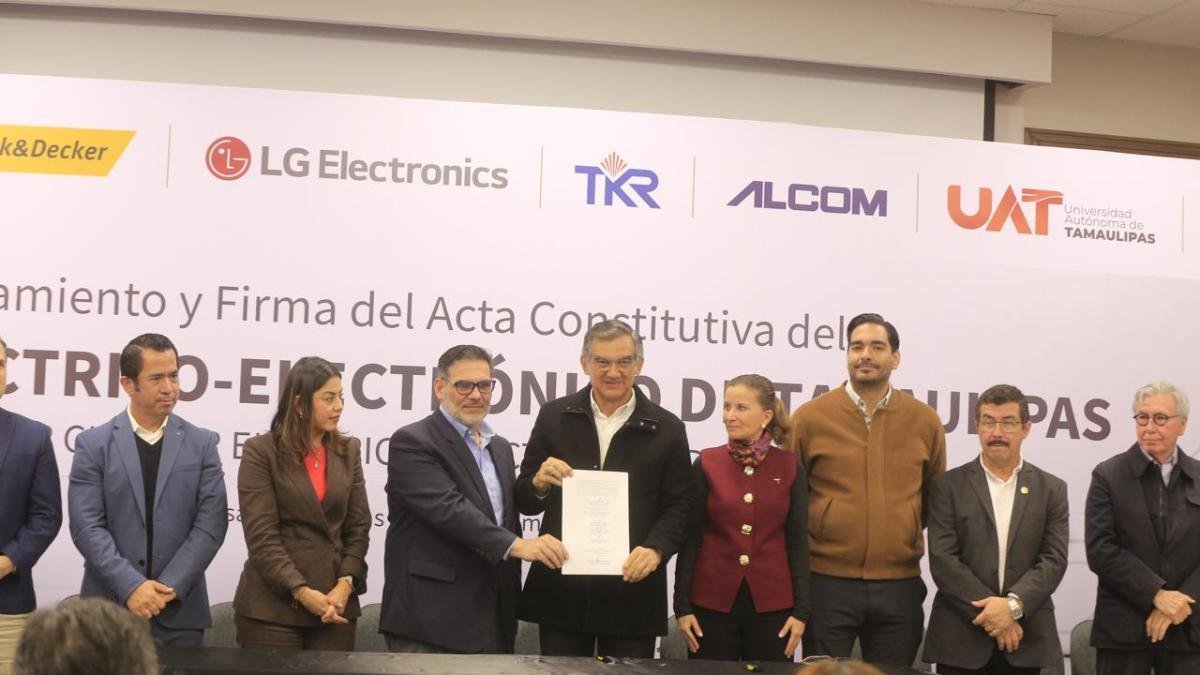 Tamaulipas crea el primer clúster eléctrico-electrónico de México