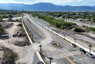 obras hidráulicas en el río San Marcos por prolongación de bulevar en Victoria