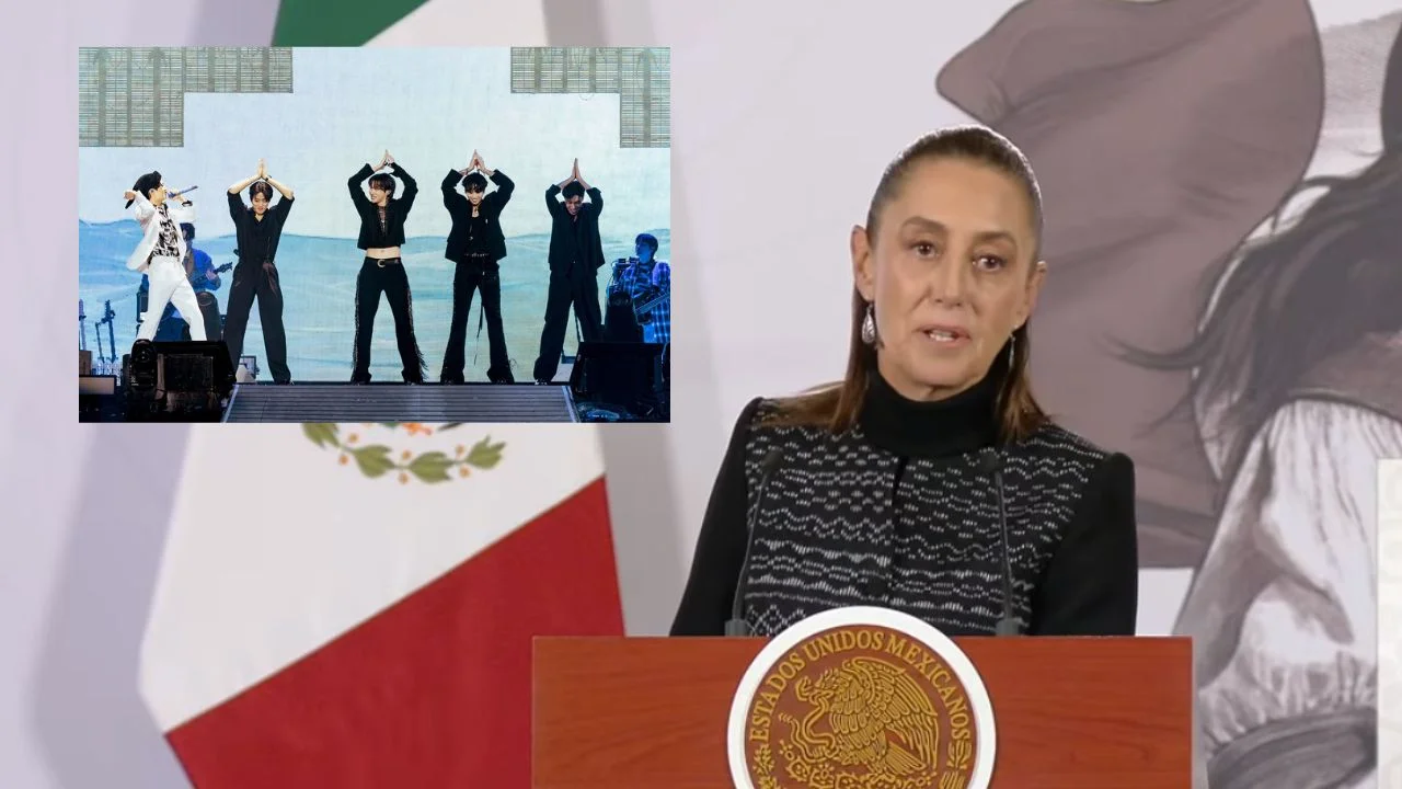 Sheinbaum pide a Corea del Sur más conciertos de BTS en México