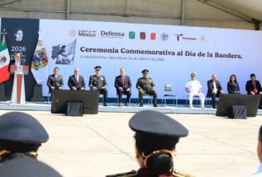 Américo Villarreal refuerza unidad en Día de la Bandera Tamaulipas