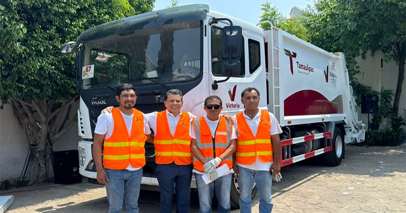 Ciudad Victoria moderniza recolección de basura con nuevo camión