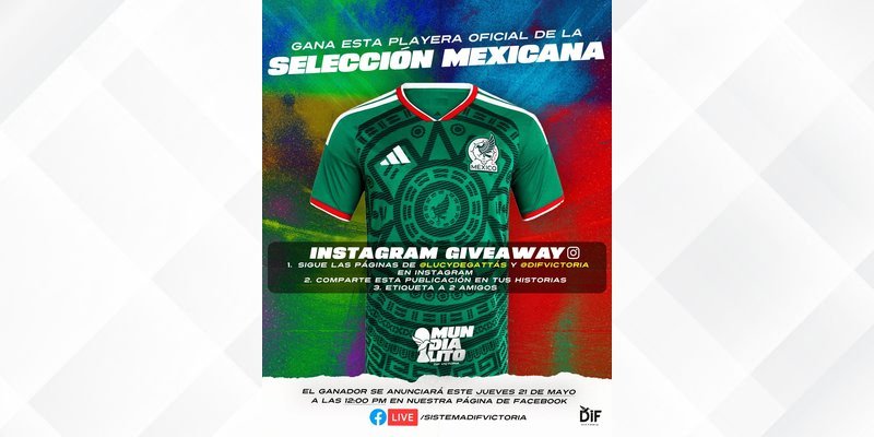 DIF Victoria sortea playera oficial previo al Mundialito infantil