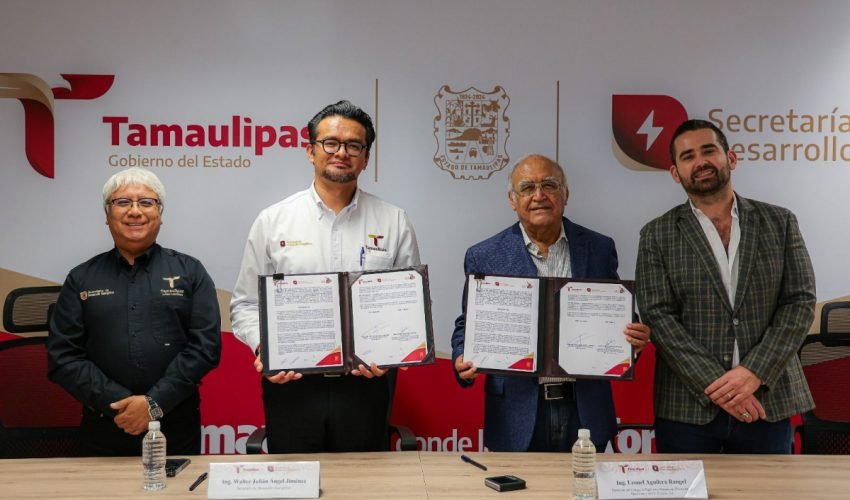 SEDENER y Colegio de Ingenieros firman alianza energética en Tamaulipas