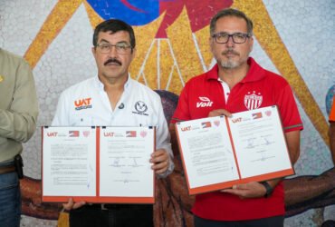 UAT y Club Necaxa firman alianza para impulsar fútbol en Tamaulipas