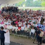 Sheinbaum inaugura muro contra inundaciones en Veracruz