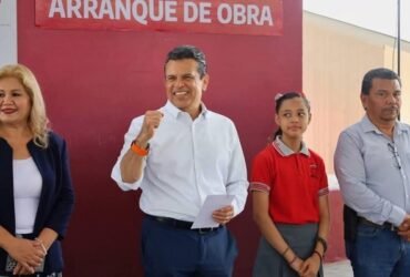 Victoria inicia construcción de aula didáctica en escuela primaria