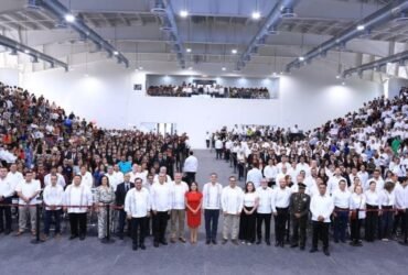 Américo Villarreal inaugura gimnasio en Tecnológico de Ciudad Victoria
