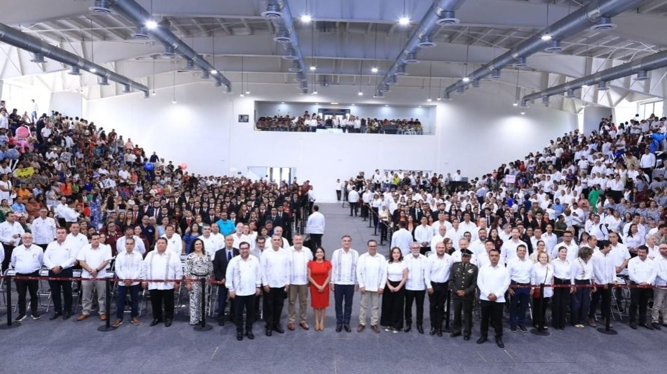 Américo Villarreal inaugura gimnasio en Tecnológico de Ciudad Victoria