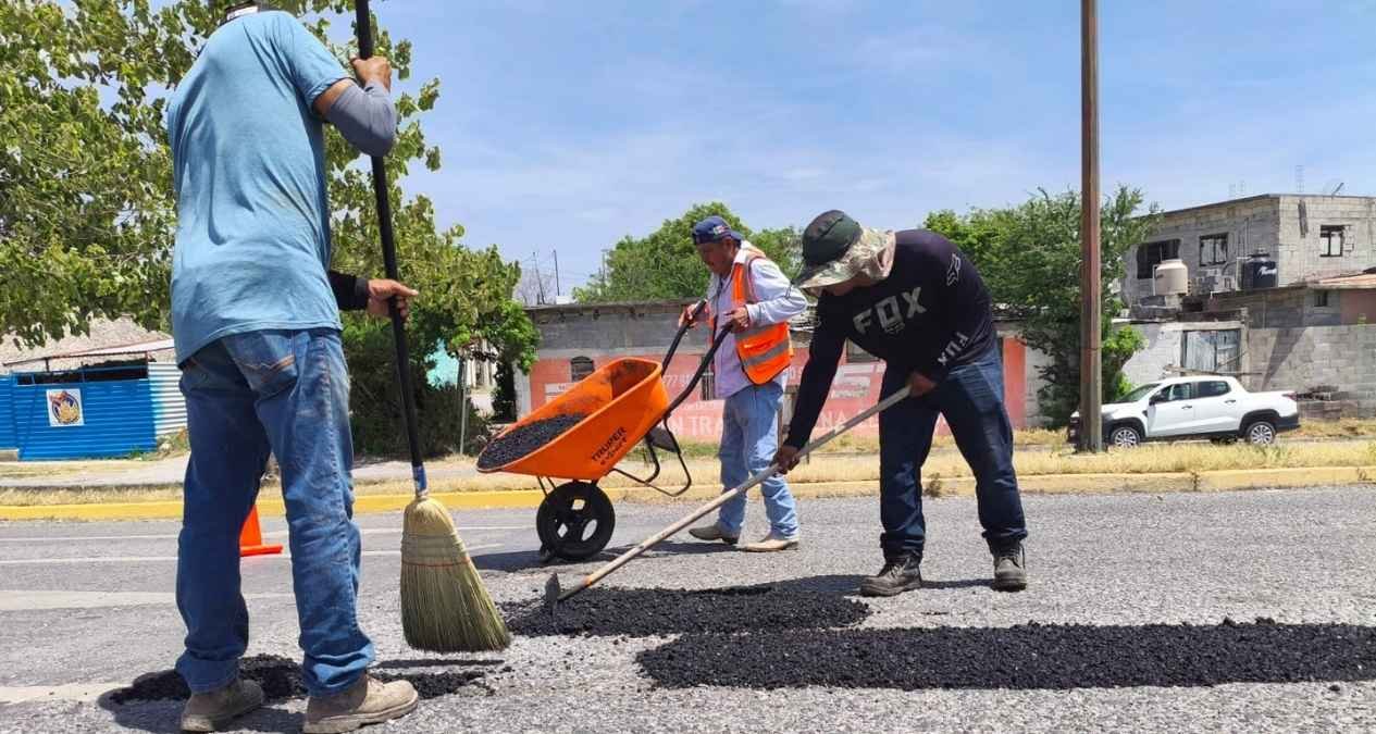 Ciudad Victoria intensifica bacheo para rutas de transporte público