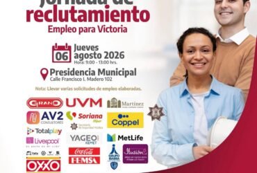 Ciudad Victoria lanza jornada de reclutamiento con nuevas vacantes