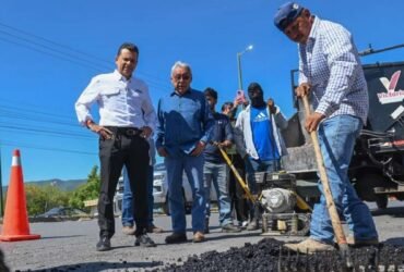 Ciudad Victoria avanza en bacheo y pavimentación de vialidades