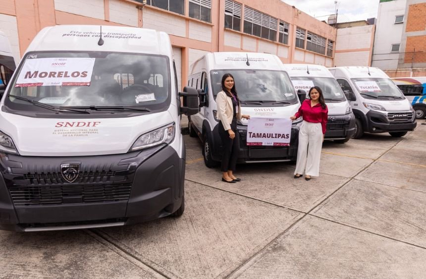 DIF Tamaulipas recibe vehículos adaptados para personas con discapacidad